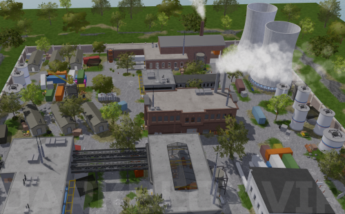 Nuclear Factory FPS map